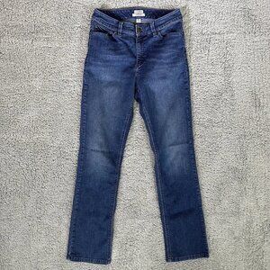 L.L. Bean Women's Blue Avant-Garde Classic Straight-Leg Stretch Jeans